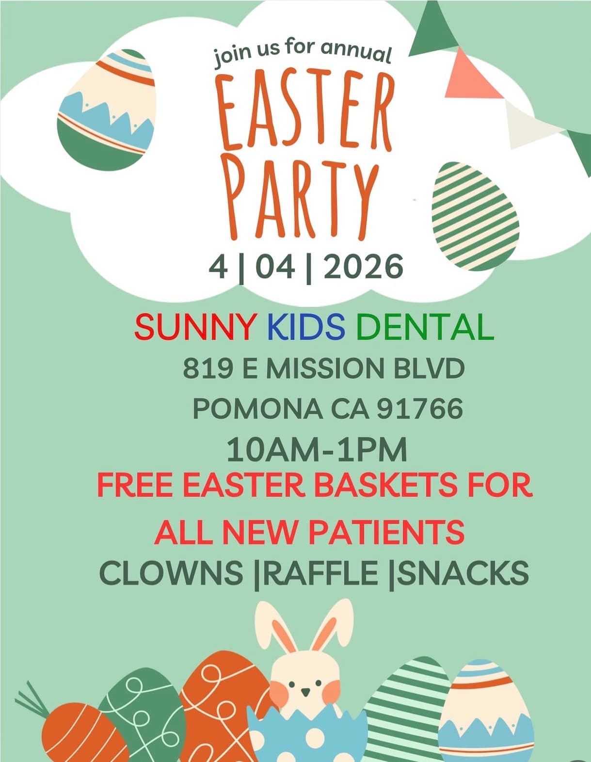 Easter Party at Sunny Kids Dental